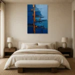Premium Wall Art Dikey Html Edition – ABSTRACTNW2134 showcased in an elegant minimalist interior