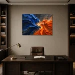 Premium Wall Art Yatay Html Edition – ABSTRACTNW2136 displayed in a contemporary gallery-inspired room