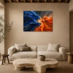 Premium Wall Art Yatay Html Edition – ABSTRACTNW2136 presented in a sophisticated home setting