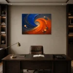 Premium Wall Art Yatay Html Edition – ABSTRACTNW2138 displayed in a contemporary gallery-inspired room