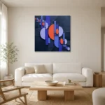 Premium Wall Art Kare Html Edition – ABSTRACTNW2140 styled in a refined neutral interior