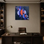 Premium Wall Art Kare Html Edition – ABSTRACTNW2140 displayed in a contemporary gallery-inspired room