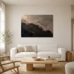 Premium Wall Art Yatay Html Edition – ABSTRACTNW2142 styled in a refined neutral interior