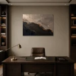 Premium Wall Art Yatay Html Edition – ABSTRACTNW2142 displayed in a contemporary gallery-inspired room