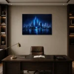 Premium Wall Art Yatay Html Edition – ABSTRACTNW2154 displayed in a contemporary gallery-inspired room