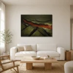 Premium Wall Art Yatay Html Edition – ABSTRACTNW2158 styled in a refined neutral interior