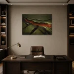 Premium Wall Art Yatay Html Edition – ABSTRACTNW2158 displayed in a contemporary gallery-inspired room