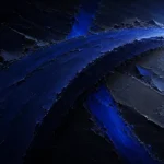 Midnight Navy Luxe navy abstract wall art featuring a sweeping navy arc with a vivid cobalt line for elegant contemporary interiors