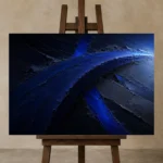 Premium Wall Art Yatay Html Edition – ABSTRACTNW2163 displayed on a studio easel