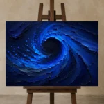 Premium Wall Art Yatay Html Edition – ABSTRACTNW2165 displayed on a studio easel