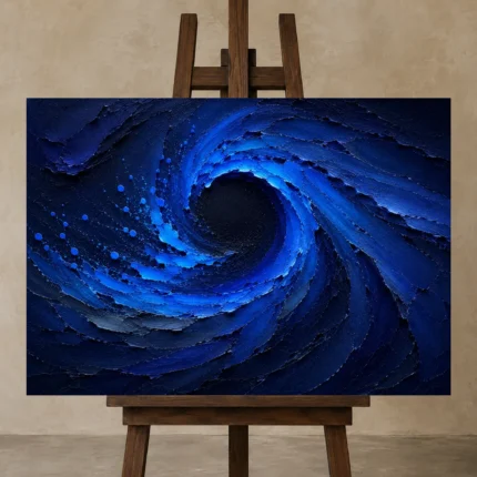 Premium Wall Art Yatay Html Edition – ABSTRACTNW2165 displayed on a studio easel