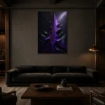 Premium Wall Art Dikey Html Edition – ABSTRACTNW2166 shown in a warm modern interior