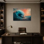 Premium Wall Art Yatay Html Edition – ABSTRACTNW2175 displayed in a contemporary gallery-inspired room