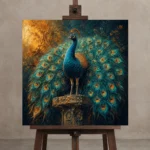 Premium Wall Art Kare Html Edition – ANIMALNW2001 displayed on a studio easel