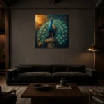 Premium Wall Art Kare Html Edition – ANIMALNW2001 shown in a warm modern interior