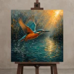 Premium Wall Art Kare Html Edition – ANIMALNW2002 displayed on a studio easel