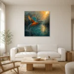 Premium Wall Art Kare Html Edition – ANIMALNW2002 styled in a refined neutral interior