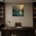 Premium Wall Art Kare Html Edition – ANIMALNW2002 displayed in a contemporary gallery-inspired room
