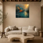 Premium Wall Art Kare Html Edition – ANIMALNW2002 presented in a sophisticated home setting