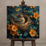 Premium Wall Art Kare Html Edition – ANIMALNW2003 displayed on a studio easel