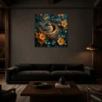 Premium Wall Art Kare Html Edition – ANIMALNW2003 shown in a warm modern interior