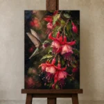 Premium Wall Art Dikey Html Edition – ANIMALNW2005 displayed on a studio easel
