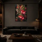 Premium Wall Art Dikey Html Edition – ANIMALNW2005 shown in a warm modern interior