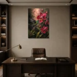Premium Wall Art Dikey Html Edition – ANIMALNW2006 displayed in a contemporary gallery-inspired room