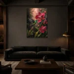 Premium Wall Art Dikey Html Edition – ANIMALNW2006 shown in a warm modern interior