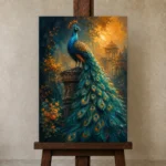 Premium Wall Art Dikey Html Edition – ANIMALNW2007 displayed on a studio easel