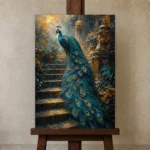 Premium Wall Art Dikey Html Edition – ANIMALNW2008 displayed on a studio easel