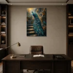Premium Wall Art Dikey Html Edition – ANIMALNW2008 displayed in a contemporary gallery-inspired room
