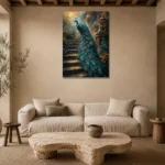 Premium Wall Art Dikey Html Edition – ANIMALNW2008 presented in a sophisticated home setting