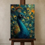 Premium Wall Art Dikey Html Edition – ANIMALNW2009 displayed on a studio easel