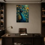 Premium Wall Art Dikey Html Edition – ANIMALNW2009 displayed in a contemporary gallery-inspired room
