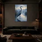 Premium Wall Art Dikey Html Edition – ANIMALNW2010 shown in a warm modern interior