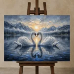 Premium Wall Art Yatay Html Edition – ANIMALNW2013 displayed on a studio easel