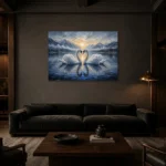 Premium Wall Art Yatay Html Edition – ANIMALNW2013 shown in a warm modern interior