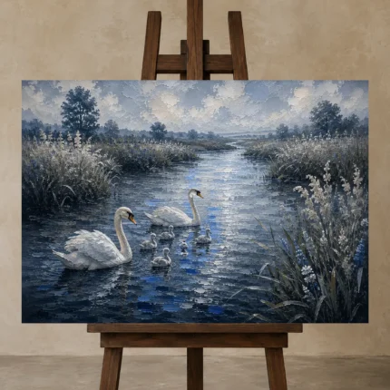 Premium Wall Art Yatay Html Edition – ANIMALNW2014 displayed on a studio easel