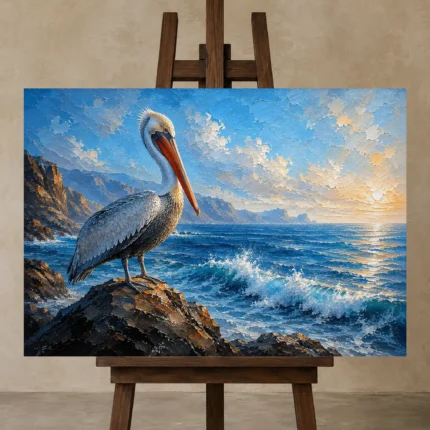 Premium Wall Art Yatay Html Edition – ANIMALNW2016 displayed on a studio easel