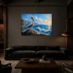 Premium Wall Art Yatay Html Edition – ANIMALNW2016 shown in a warm modern interior