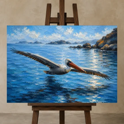 Premium Wall Art Yatay Html Edition – ANIMALNW2017 displayed on a studio easel