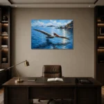 Premium Wall Art Yatay Html Edition – ANIMALNW2017 displayed in a contemporary gallery-inspired room