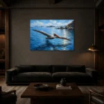 Premium Wall Art Yatay Html Edition – ANIMALNW2017 shown in a warm modern interior