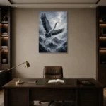 Premium Wall Art Dikey Html Edition – ANIMALNW2020 displayed in a contemporary gallery-inspired room