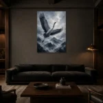 Premium Wall Art Dikey Html Edition – ANIMALNW2020 shown in a warm modern interior