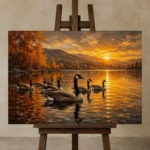 Premium Wall Art Yatay Html Edition – ANIMALNW2022 displayed on a studio easel