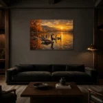 Premium Wall Art Yatay Html Edition – ANIMALNW2022 shown in a warm modern interior