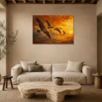 Premium Wall Art Yatay Html Edition – ANIMALNW2023 presented in a sophisticated home setting