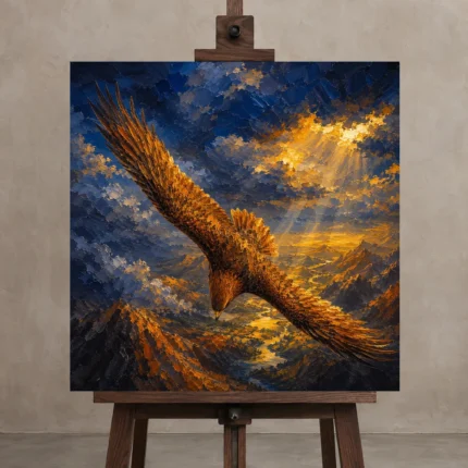 Premium Wall Art Kare Html Edition – ANIMALNW2030 displayed on a studio easel